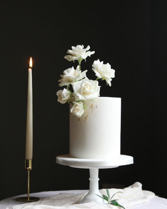 White Roses Wedding Cake Cove Cake Design White Roses Wedding Cake Cove Cake Design
