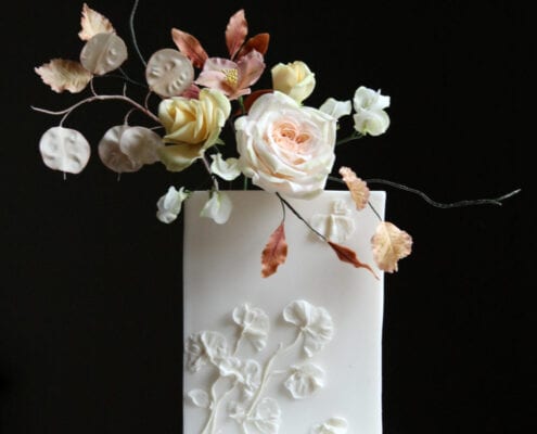 Autumn Flowers Wedding Cake Cove Cake Design