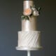 Shimmer and Roses Wedding Cake Cove Cake Design