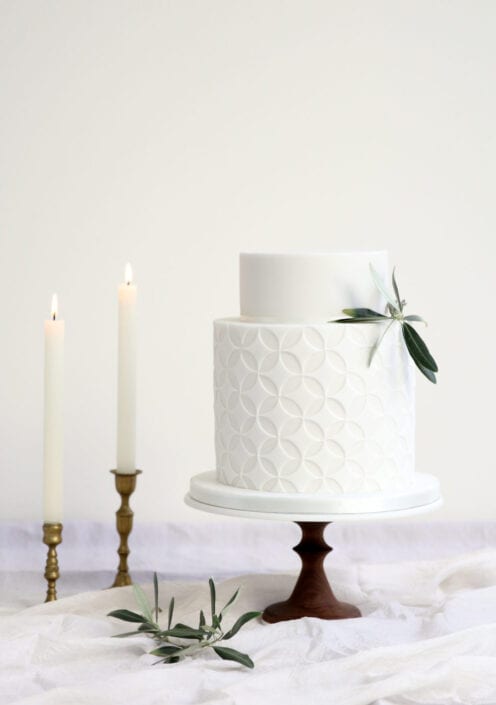 Geometric wedding cake Cove Cake Design