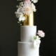 Golden Sugarflowers Wedding Cake Cove Cake Design