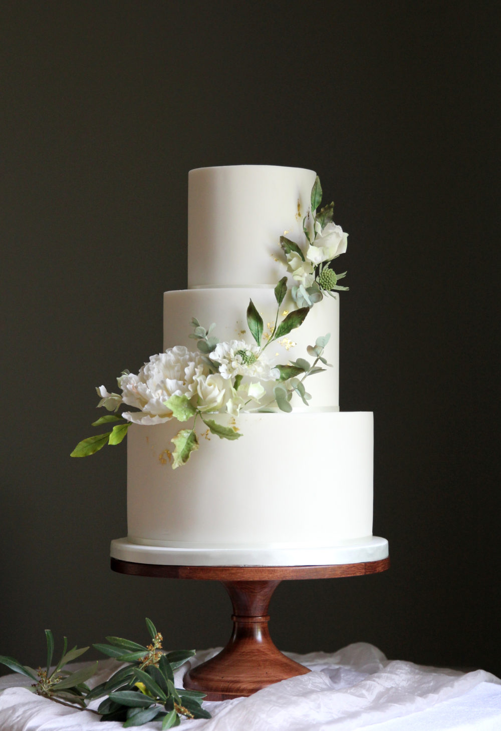 Summer White Wedding Cake Cove Cake Design