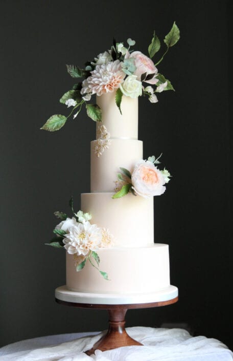 Garden Flowers Wedding Cake Cove Cake Design Garden Flowers Wedding Cake Cove Cake Design