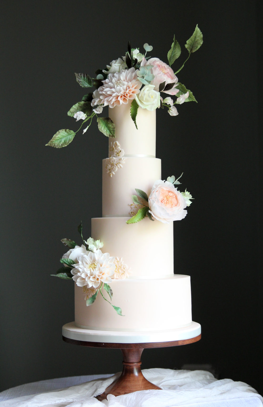 Garden Flowers Wedding Cake Cove Cake Design
