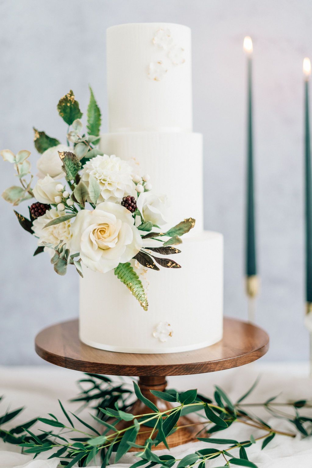 White wedding cake Cove Cake Design