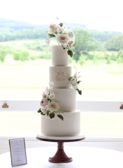 Monogram Wedding Cake Cove Cake Design