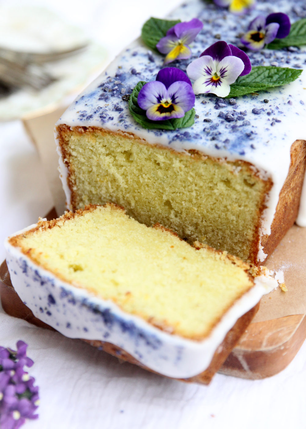 Lemon curd loaf cake 