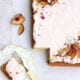 Almond Sheet Cake with Plum and Sweet Geranium Cove Cake Design