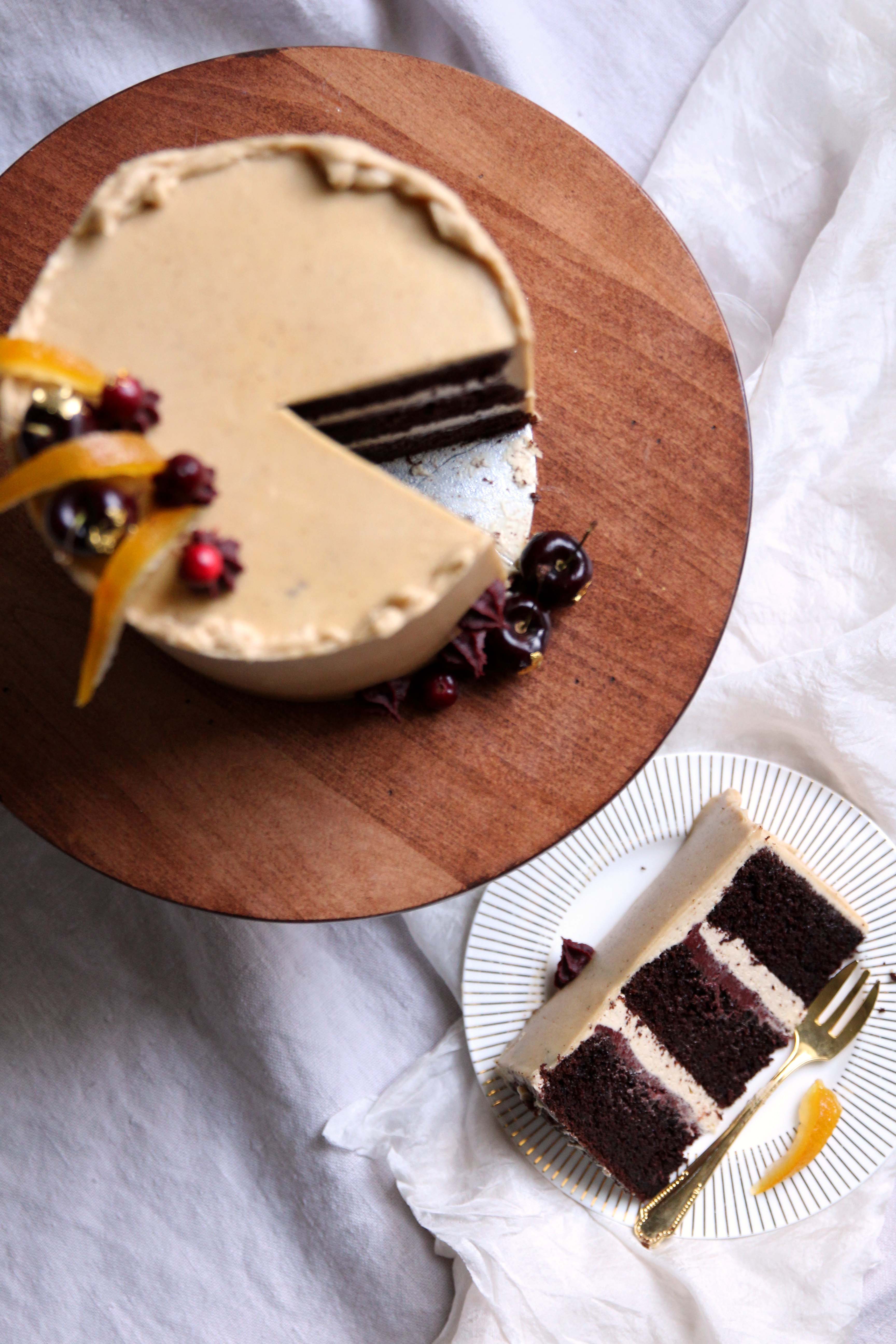 Recipe - Chocolate Cranberry and Chestnut Cake Recipe - Cove Cake ...