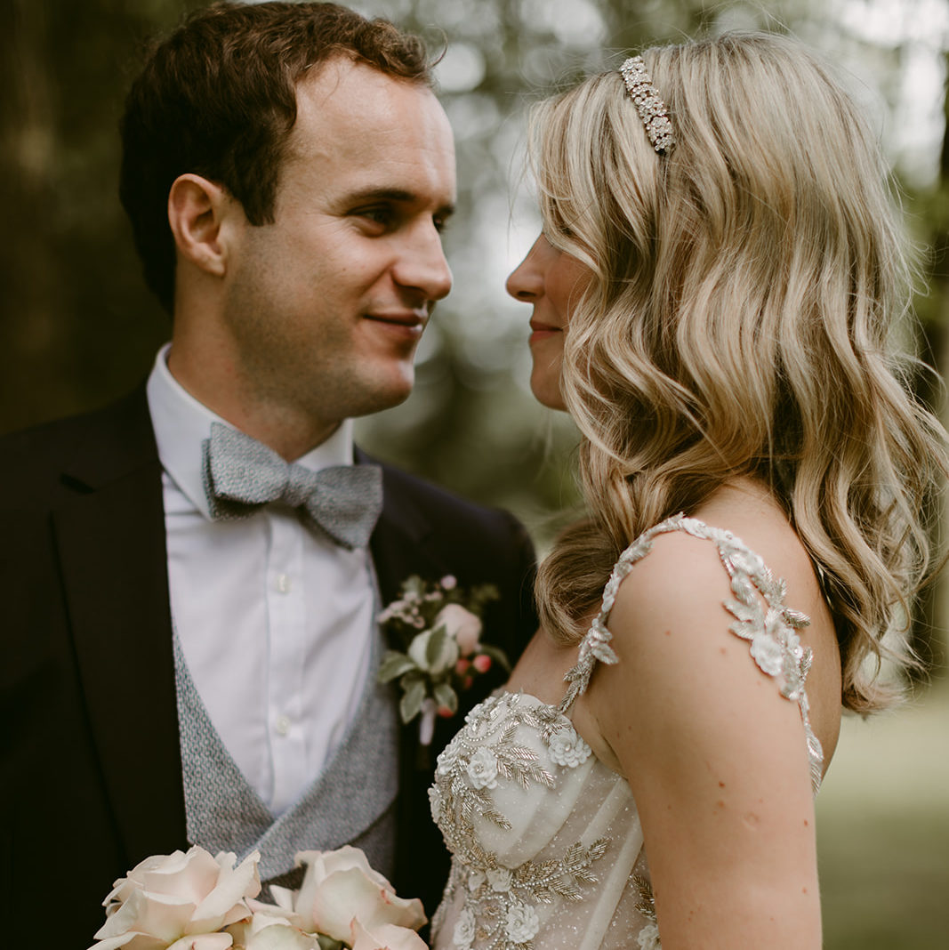 Bride and groom, John and Siobhan