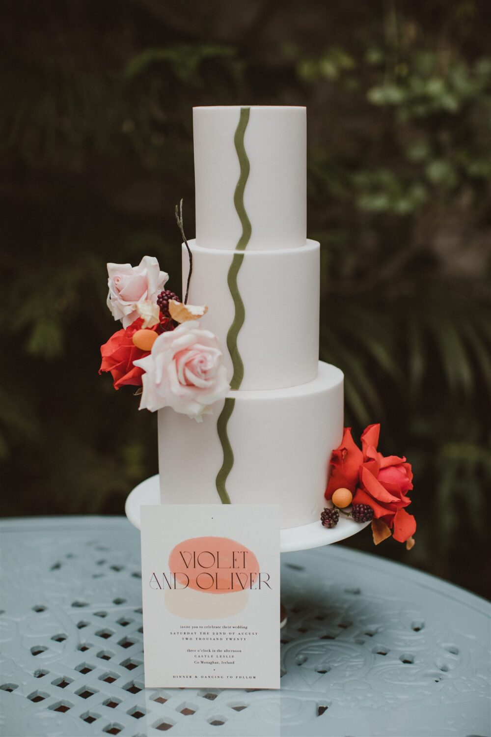 Modern wedding cake Cove Cake Design
