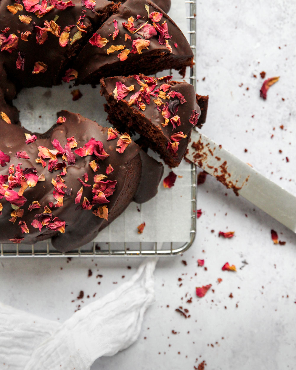 Healthier Chocolate Beetroot Bundt Cake 
