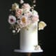 Sugar flower wedding cake