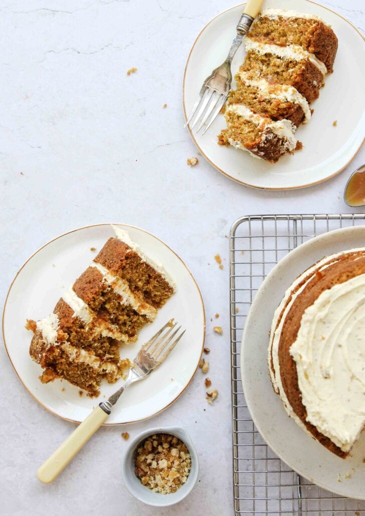 Carrot Orange Walnut Layer Cake