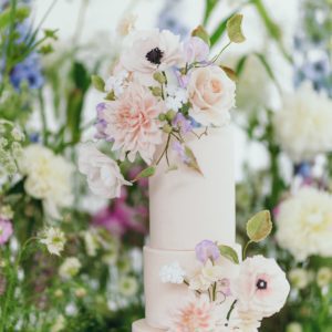 Summer Flower Wedding Cake