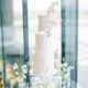 Modern White Wedding Cake