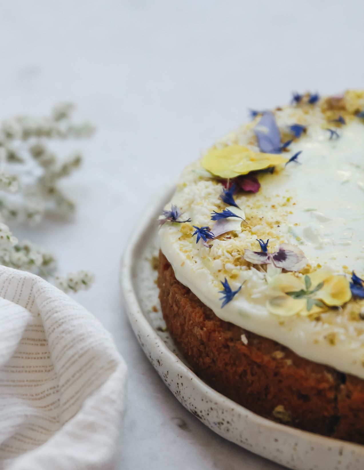 Pea Lime Coconut Cake