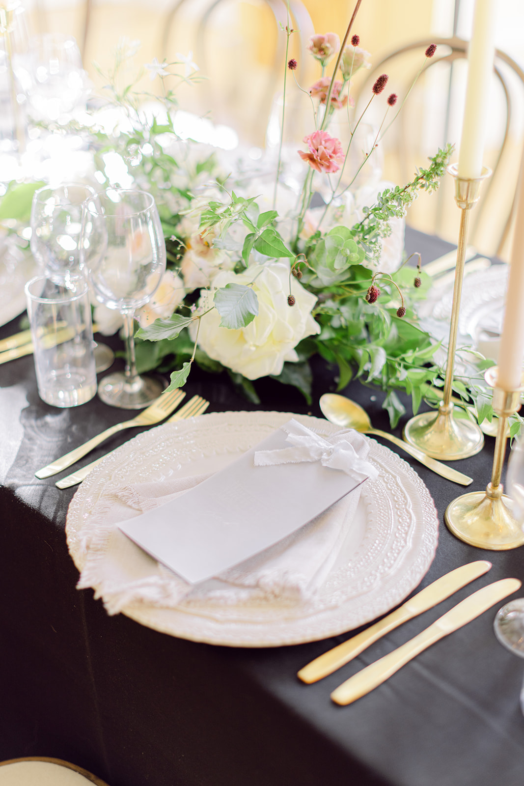 Wedding place setting