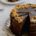 Chocolate banana cake, tahini ganache, miso caramel, walnut praline